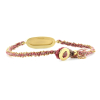 Icicle Pink Tourmaline Silk 18k Gold Bracelet