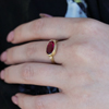 Rubellite Orbit Ellipse Ring