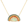 Sunrise Boulder Opal Enamel Diamond