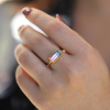 Bi Color Tourmaline 18k Yellow Gold ring