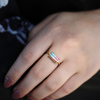 Bi Color Tourmaline 18k Yellow Gold ring