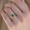 Harmony Emerald Diamond 18k Gold Ring