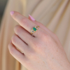 Harmony Emerald Diamond 18k Gold Ring