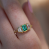 Harmony Emerald Diamond 18k Gold Ring