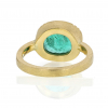 Emerald Orbit 18k Gold Oval Ring