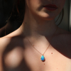 Australian Boulder Opal 18k Rose Gold Necklace