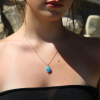Australian Boulder Opal 18k Rose Gold Necklace