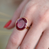 Rubellite 18k Rose Gold Ring