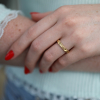 18k Gold Hand Engraved Band Ring