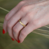 18k Gold Hand Engraved Band Ring