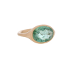 Oval 18k Rose Gold Green Tourmaline Ring