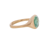 Oval 18k Rose Gold Green Tourmaline Ring