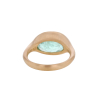 Oval 18k Rose Gold Green Tourmaline Ring