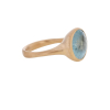 Rose Gold Aquamarine Ring