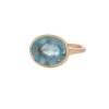 Rose Gold Aquamarine Ring
