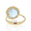 Aquamarine All 14k Gold Lace Ring