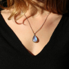 Caged Labradorite Teardrop Necklace