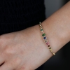 Multi Gemstone Bangle Bracelet