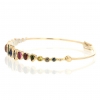 Multi Gemstone Bangle Bracelet