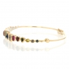 Multi Gemstone Bangle Bracelet