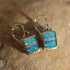 Australian Opal 14k Gold Earrings