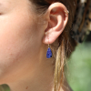 Surface Azurite Earrings