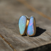 Double Asymmetrical Australian Opal Ring