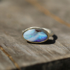 Asymmetrical Boulder Opal Ring