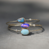 Oval Australian Opal Gold Bracelet
