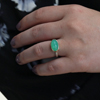 Small Oval Faceted Chrysoprase