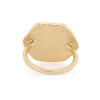 All Gold Emerald Fusion Ring