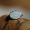 Oval Australian Jelly Opal Ring