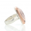 Checkerboard Rose Quartz Vertical Ring