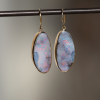 Boulder Opal Wing Gold Earrings