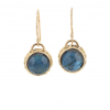 14k Gold Rose Cut Labradorite Earrings