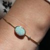 Australian Opal Gold Bracelet