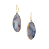 Boulder Opal Wing Gold Earrings