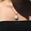 Mintabie Opal 14k Gold Pendant