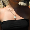 Mintabie Opal 14k Gold Pendant