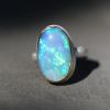 Vertical Australian Opal Ring
