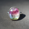 Vertical Watermelon Tourmaline Ring