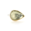 Teardrop Yellow Beryl Ring