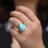 Teardrop Kingman Turquoise Ring