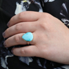 Teardrop Kingman Turquoise Ring