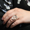 Rock Crystal Bear Claw Ring