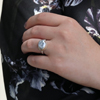 Asymmetrical Tahitian Keishi Pearl Ring