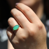 Small Oval Faceted Chrysoprase
