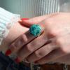 Round Chrysocolla Ring