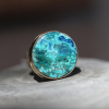 Round Chrysocolla Ring