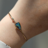 Asymmetrical Boulder Opal Gold Bracelet